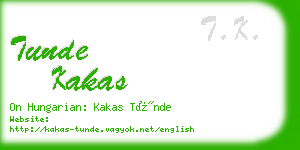 tunde kakas business card